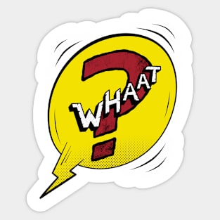 What Funny Comics Balloon Sticker